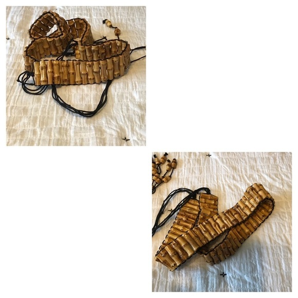 Bali vintage bamboo wrap beaded drop belt main image 6